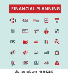 financial planning icons