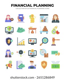 Financial Planning Icons. A Comprehensive Guide to Financial Management