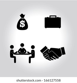 financial planning illustration over gray  background. vector illustration 