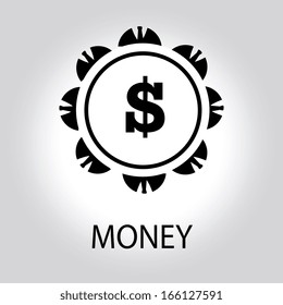 financial planning illustration over gray  background. vector illustration 