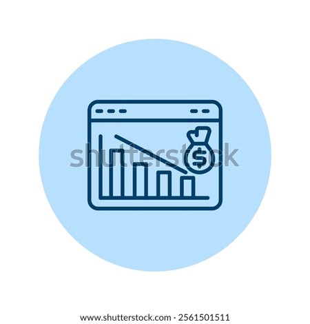 Financial Planning pentaglow , vector, pixel perfect, illustrator file