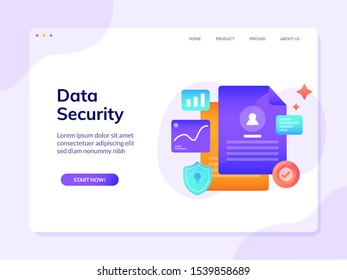 FInancial Planning Website Landing Page Design Illustration Template