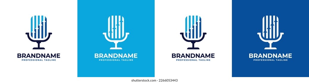 Financial Podcast Logo, suitable for any business related to financial.