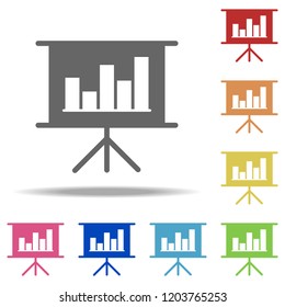 financial presentation icon. Elements of web in multi color style icons. Simple icon for websites, web design, mobile app, info graphics