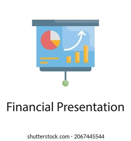 Financial presentation vector flat Icon Design illustration. Web Analytics Symbol on White background EPS 10 File