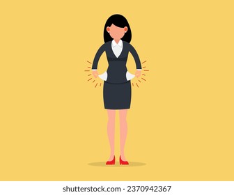 Financial problems. businesswomen have no money.