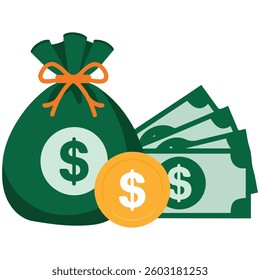 Financial profit icon isolated vector illustration on white background