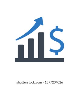 Financial progress icon