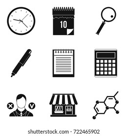 Financial prosperity icons set. Simple set of 9 financial prosperity vector icons for web isolated on white background
