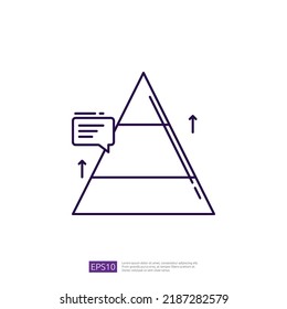 Financial Pyramid Chart Outline Icon