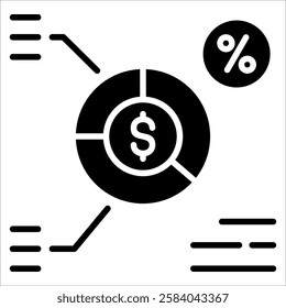 Financial Ratios Icon Element For Design