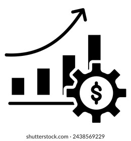 Symbol für finanzielle Erholung Vektor-Illustration