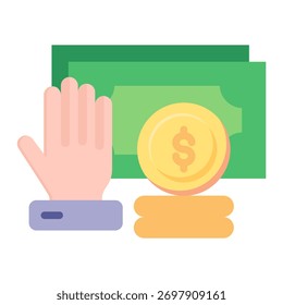 Elemento De Ícone De Recusa Financeira Para Design