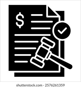 Financial Regulations Icon Element For Design