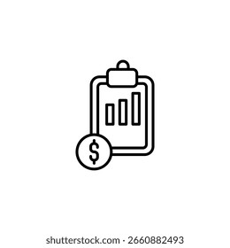 Análisis De Informe Financiero Con Gráfico En Aumento E Ilustración De Signo De Dólar