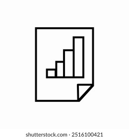 sinal de ícone do financial report analytics