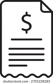 Documento de informe financiero con signo de dólar para fines de contabilidad comercial