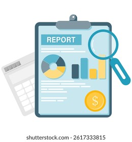 Financial report documents, essential business document