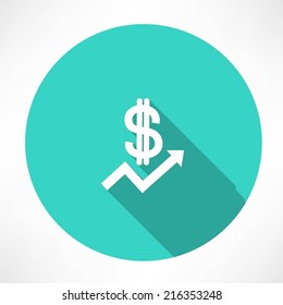 financial report with dollar icon