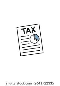  Financial report in doodle graphic