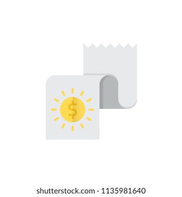 Financial report flat icon