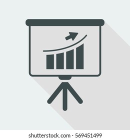 Financial report - Flat minimal icon