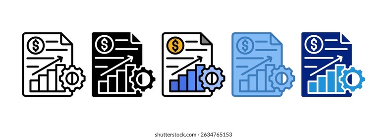 Elemento Ícone Do Relatório Financeiro Para Design