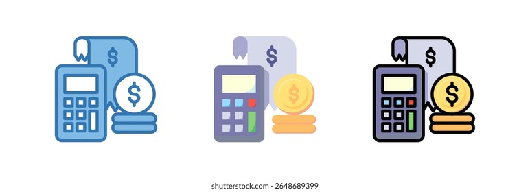 Financial Report Icon Element For Design