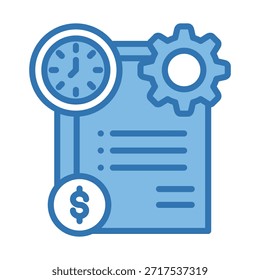 Elemento de icono de informe financiero para diseño
