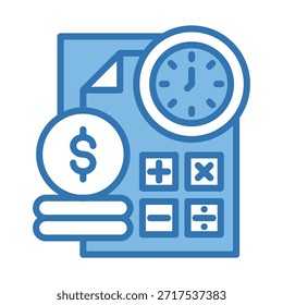Financial Report Icon Element For Design