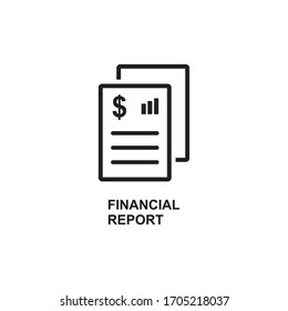 FINANCIAL REPORT ICON , FINANCE GRAPH ICON
