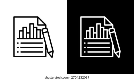 Finanzbericht mit Symbolsatz