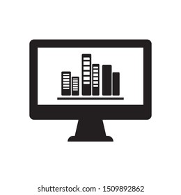Financial Report Icon, Financial statistics report icon