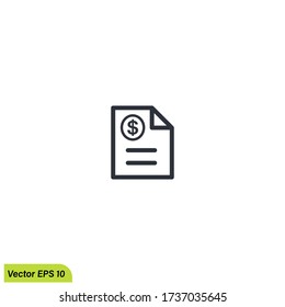 financial report icon symbol.company logo template, simple design element, vector illustration eps 10.