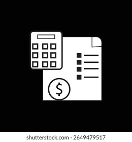 Ícone de relatório financeiro ilustração vetorial representação visual é importante para transmitir informações financeiras de forma eficaz e facilmente compreendida.