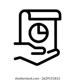 Financial Report Icon Vector Symbol Design Illustration