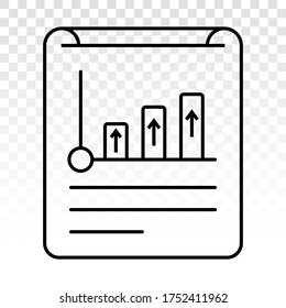 Financial Report Income Statement Line Art Stock Vector (Royalty Free ...