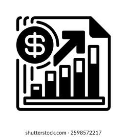 Financial Report line icon. linear style sign for mobile concept and web design. Outline vector icon. Symbol, logo illustration. Vector graphic