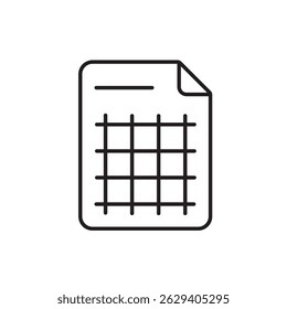 Vector de iconos de línea de informe financiero, con trazo editable, perfecto para paneles de contabilidad, App financieros de empresas y análisis de negocios