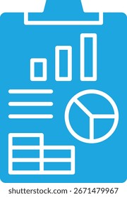 Financial Report sinle vector icon illustration