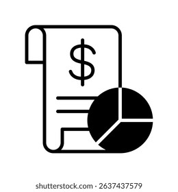 Financial Report Vector for Data-Driven Business. Automated accounting chart illustration, financial planning concept, quarterly review design.
