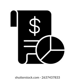 Financial Report Vector for Data-Driven Business. Automated accounting chart illustration, financial planning concept, quarterly review design.