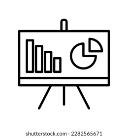 Financial Report Vector Icon flat illustration on white background..eps
