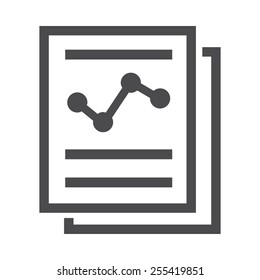 Financial Report vector image to be used in web applications, mobile applications and print media.