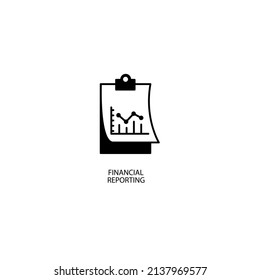 símbolos de iconos de informes financieros elementos vectores para web infográfica