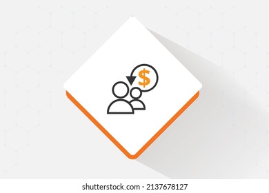 FINANCIAL AND RESOURCE CHALLENGES ICON VECTOR DESIGN