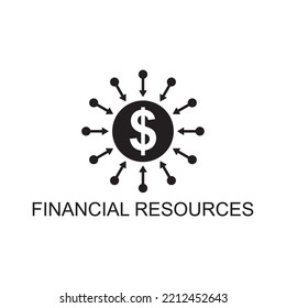 financial resource icon , business icon