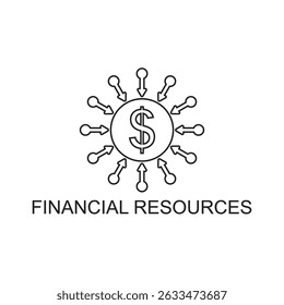 financial resource icon , business icon