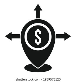 Financial restructuring icon. Simple illustration of financial restructuring vector icon for web design isolated on white background