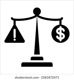 Financial Risk Icon Element For Design